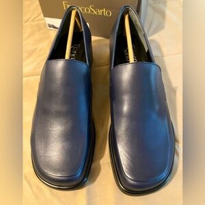 Franco Sarto Bocca Slip-on Loafers. Size 10 Wide. Navy Blue